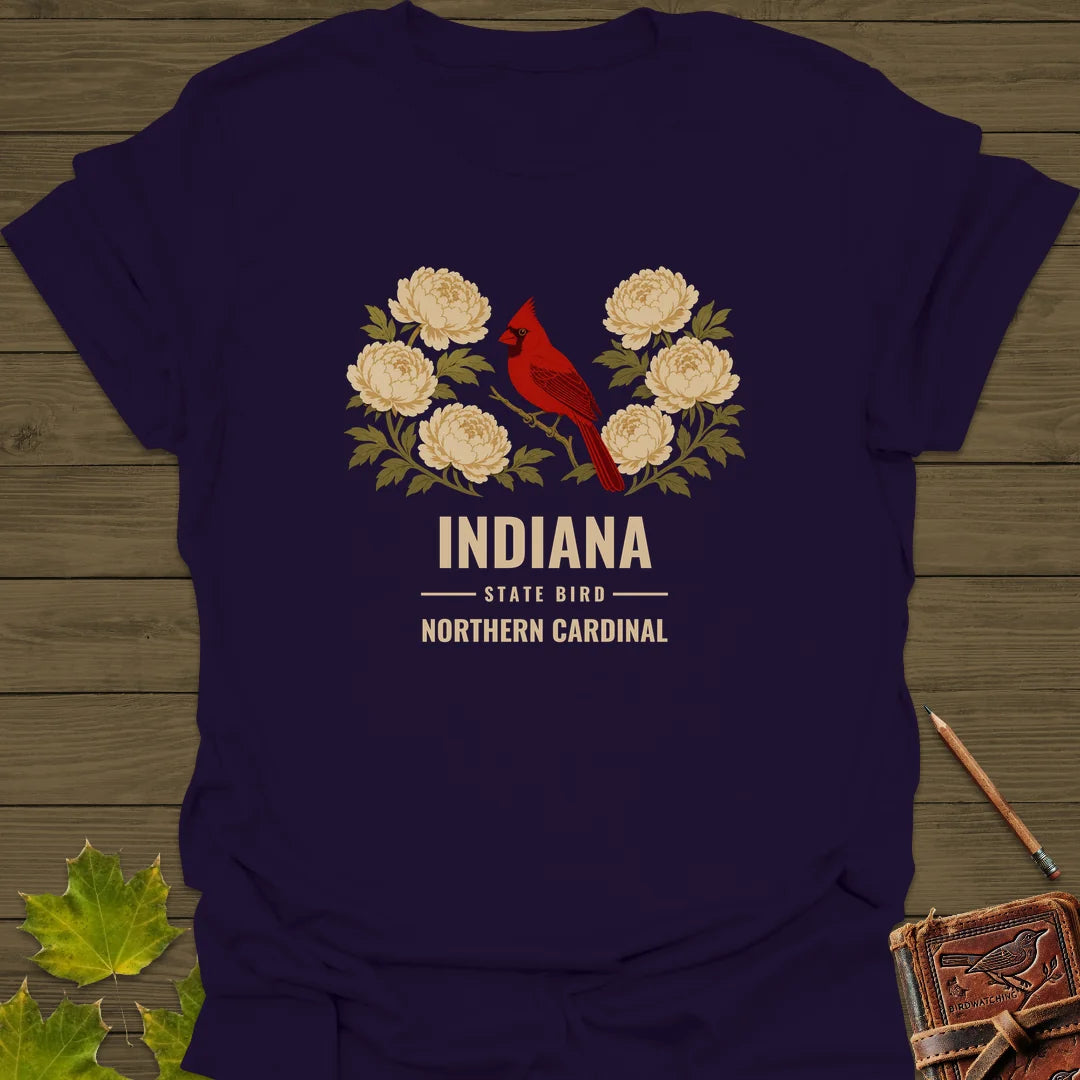 Indiana State Bird T-Shirt in Purple
