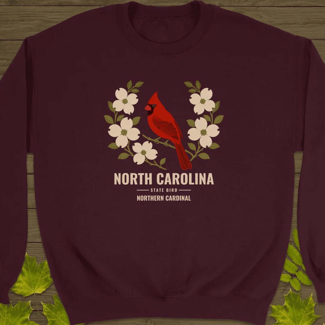 North Carolina State Bird Sweatshirt in Maroon