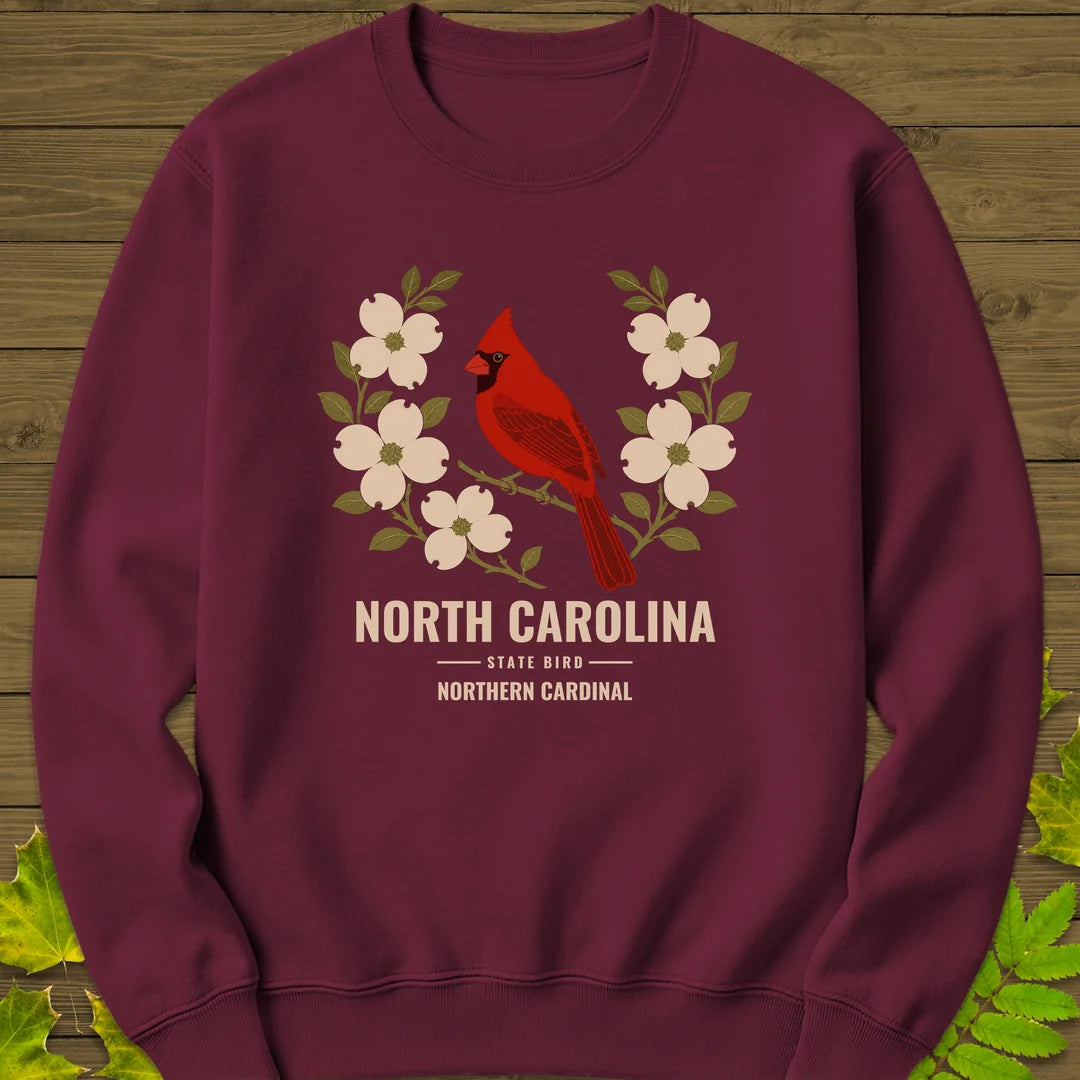 North Carolina State Bird Sweatshirt in Maroon