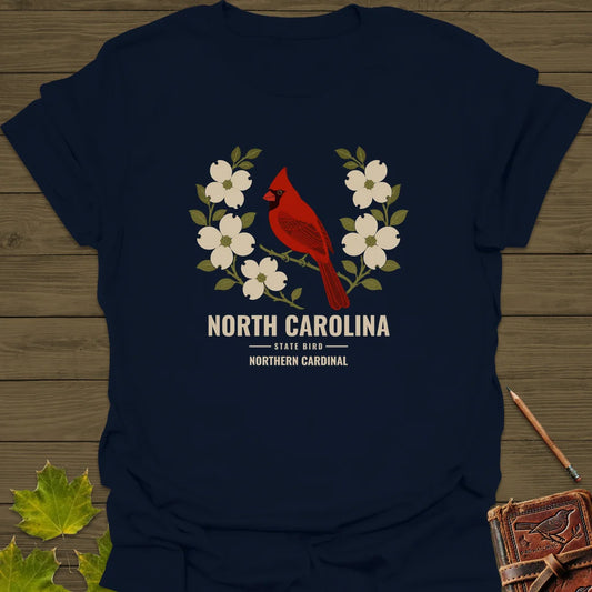 North Carolina State Bird T-Shirt in Navy