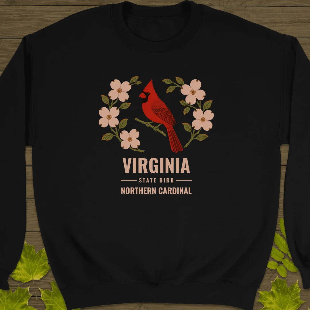 Virginia State Bird Sweatshirt in Black
