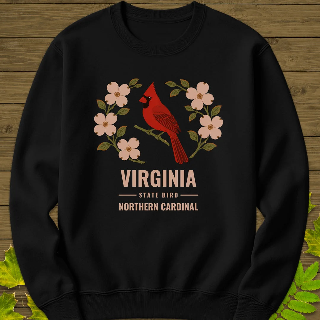 Virginia State Bird Sweatshirt in Black
