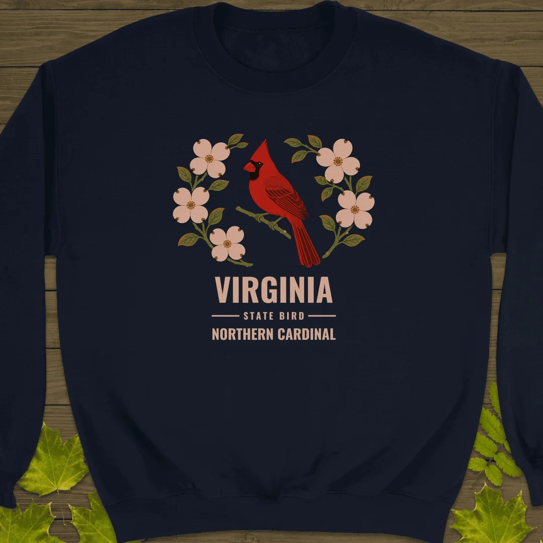 Virginia State Bird Sweatshirt in Navy