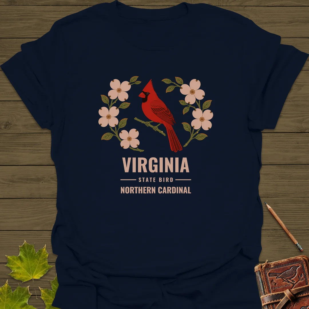 Virginia State Bird T-Shirt in Navy