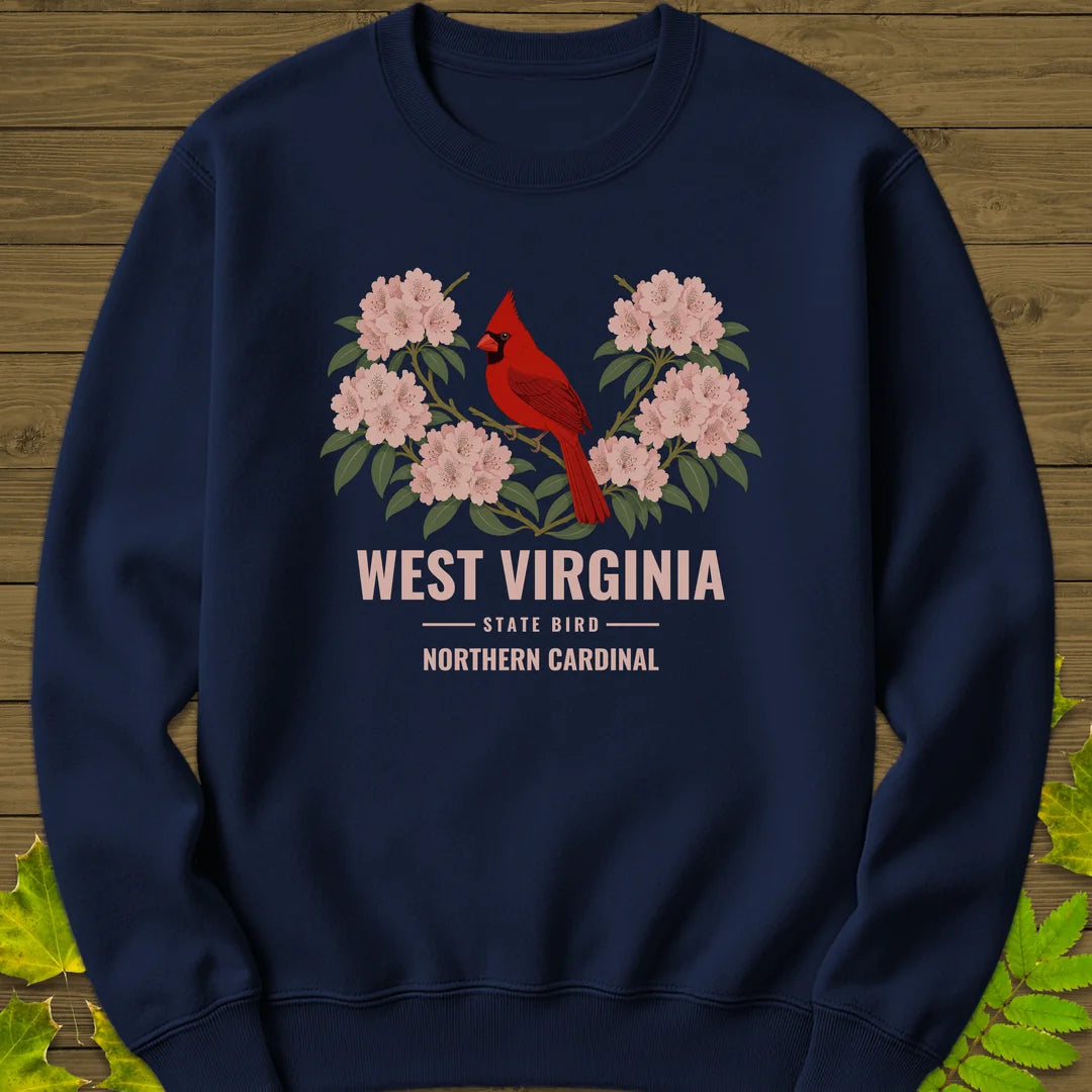 West Virginia State Bird Sweatshirt in Navy