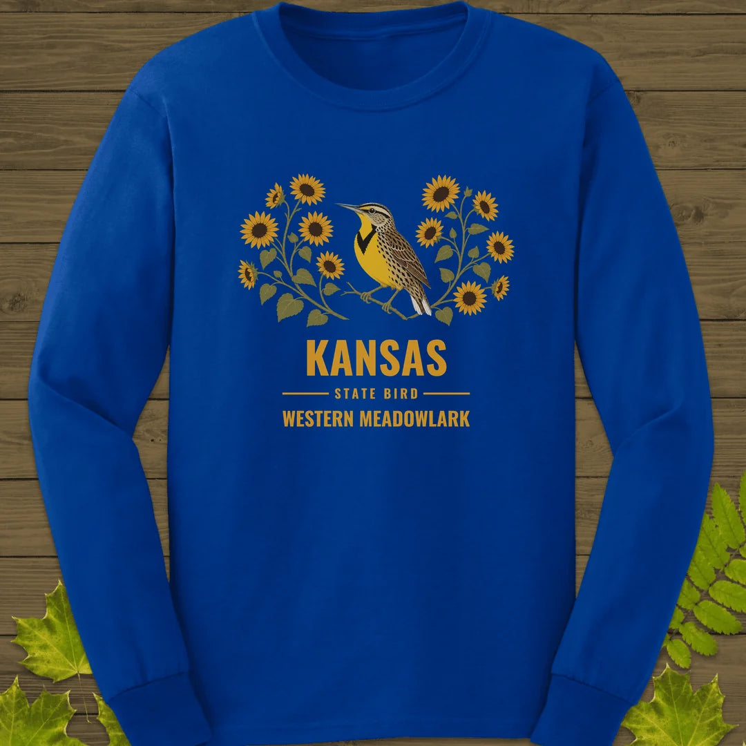 Kansas State Bird Long Sleeve in Royal