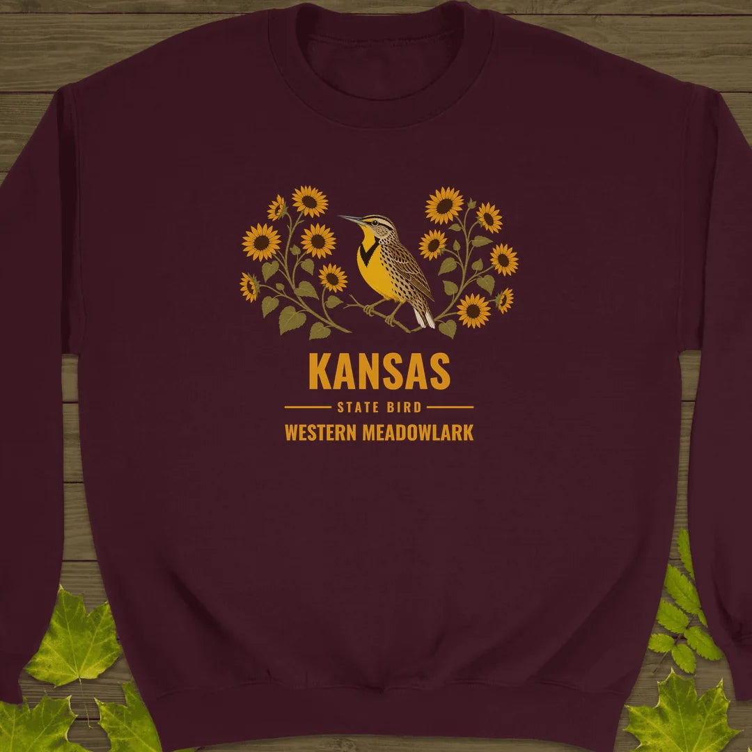 Kansas State Bird Sweatshirt in Maroon