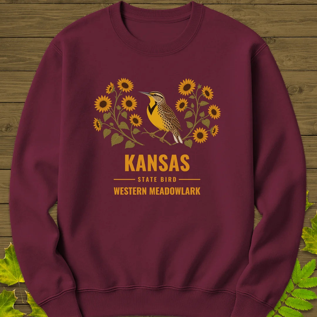 Kansas State Bird Sweatshirt in Maroon