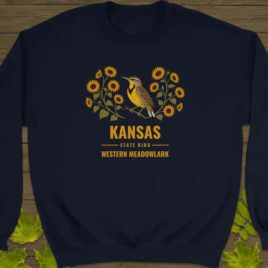 Kansas State Bird Sweatshirt in Navy