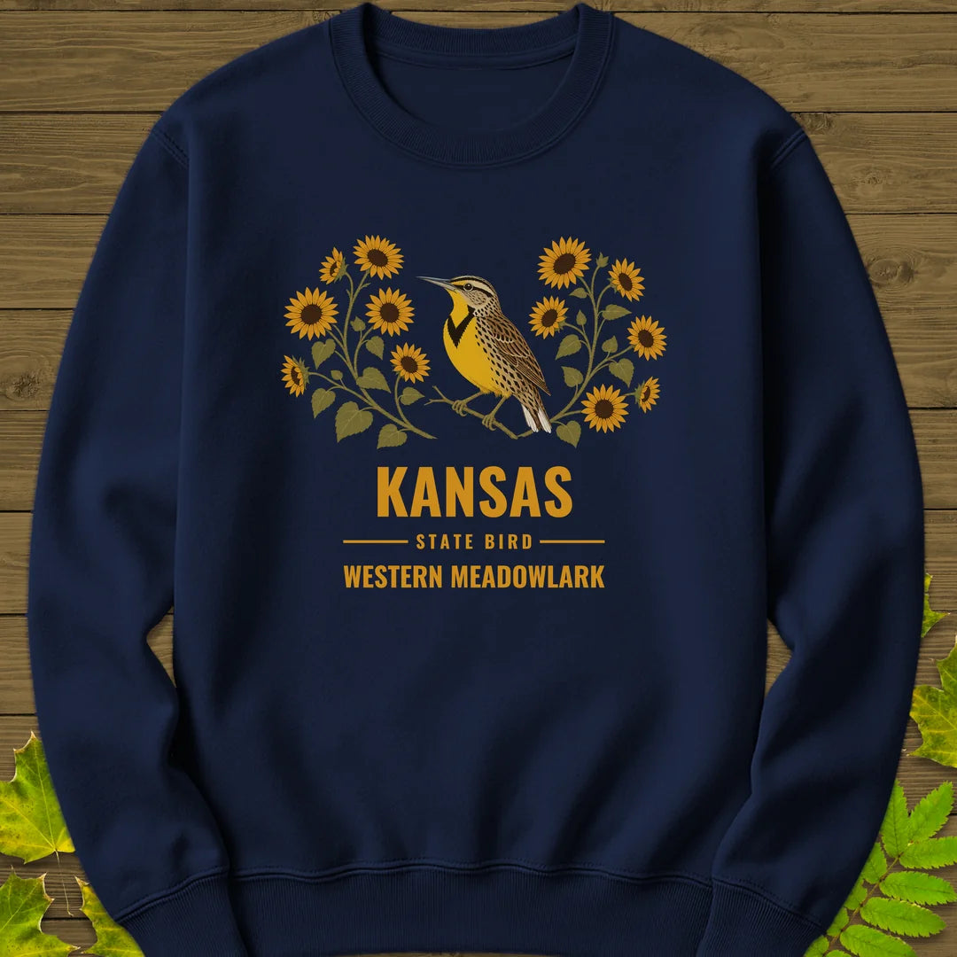 Kansas State Bird Sweatshirt in Navy