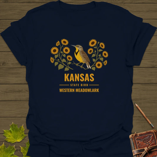Kansas State Bird T-Shirt in Navy