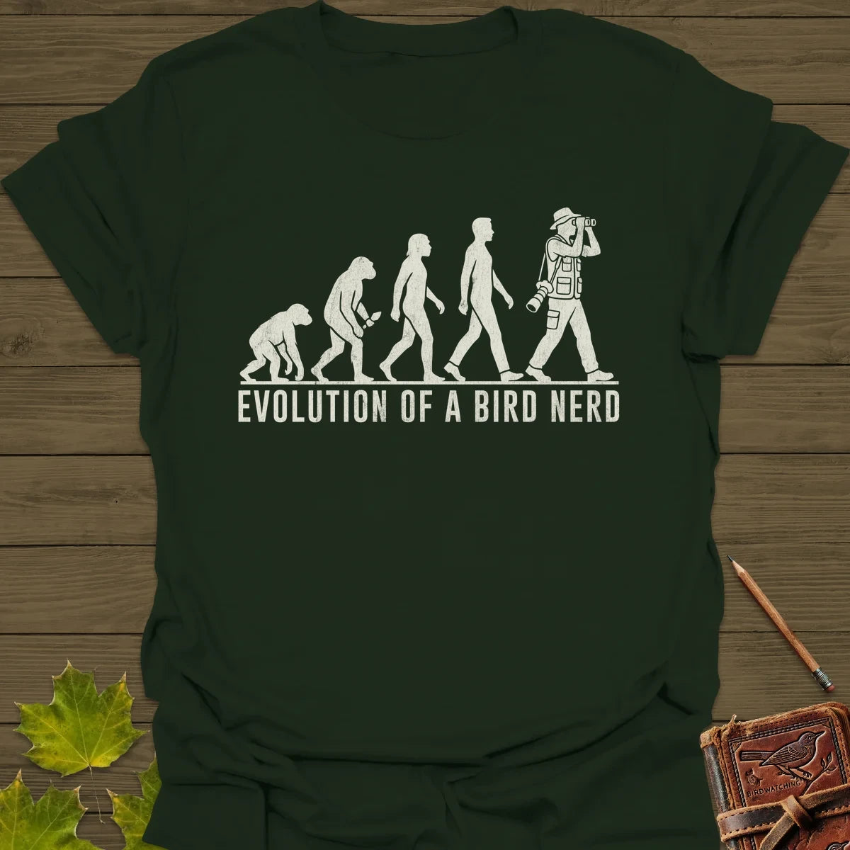 Evolution (Male) T-Shirt Forest Green
