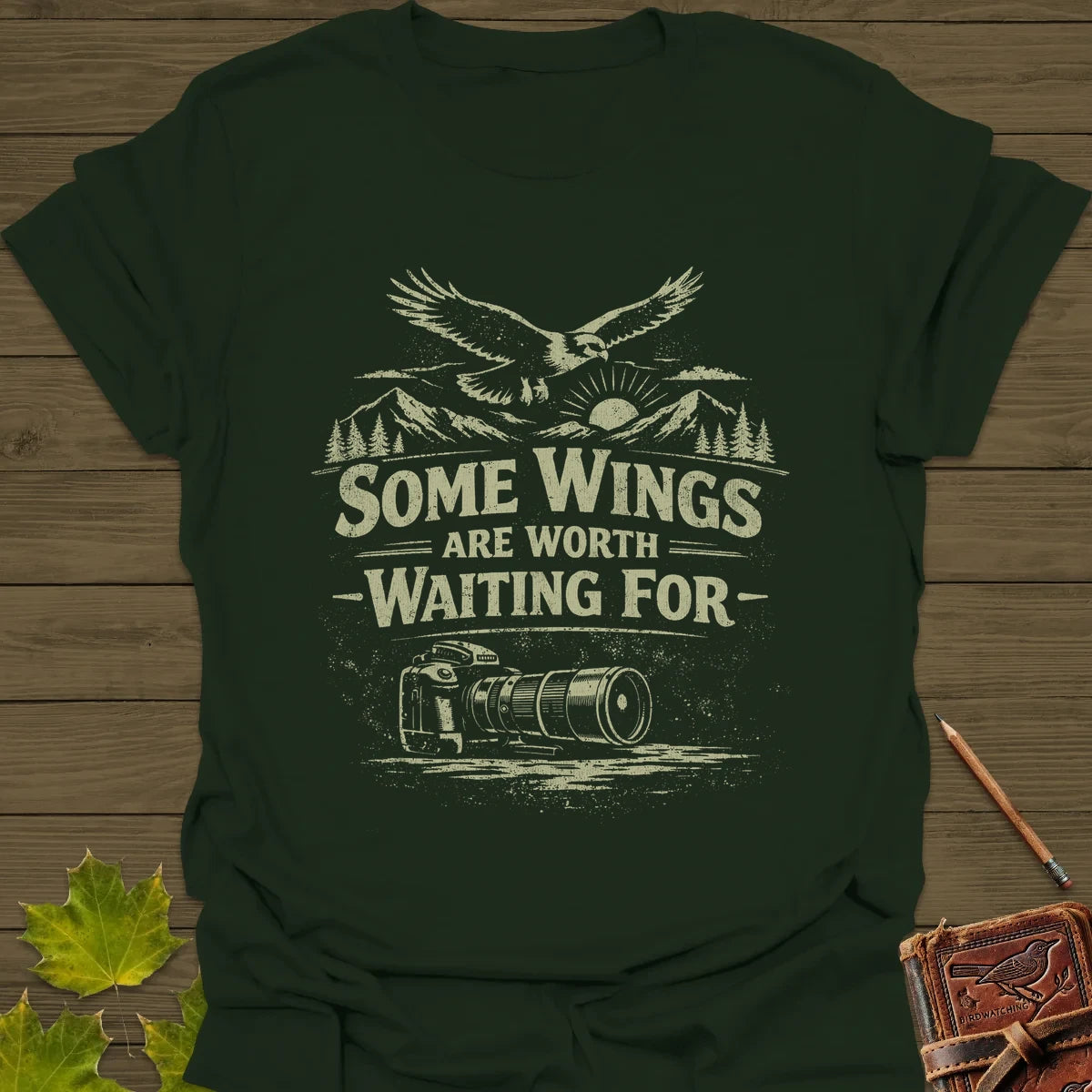 Some Wings T-Shirt Forest Green