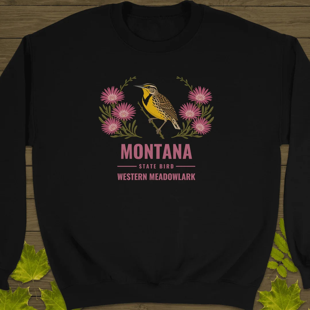 Montana State Bird Sweatshirt in Black