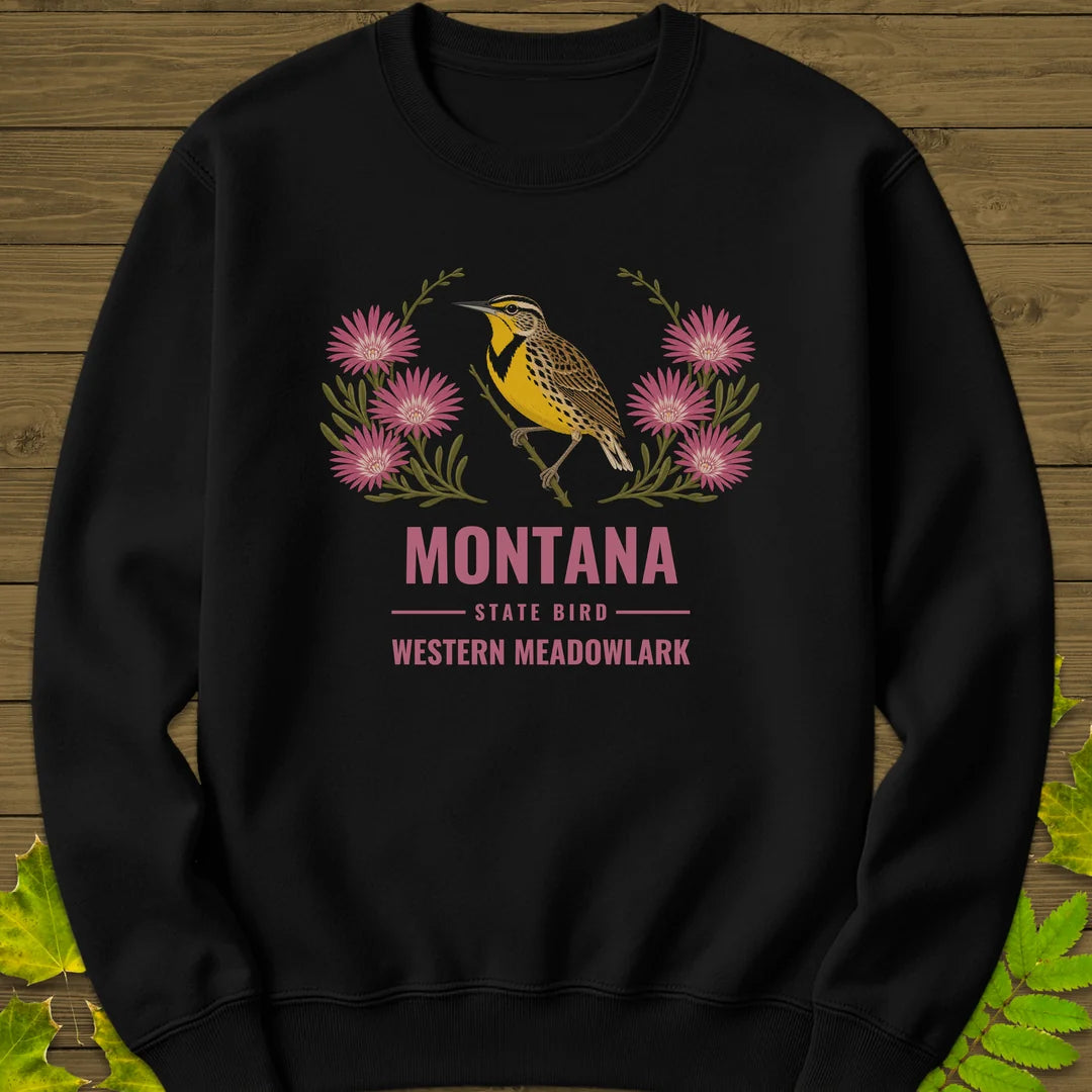 Montana State Bird Sweatshirt in Black