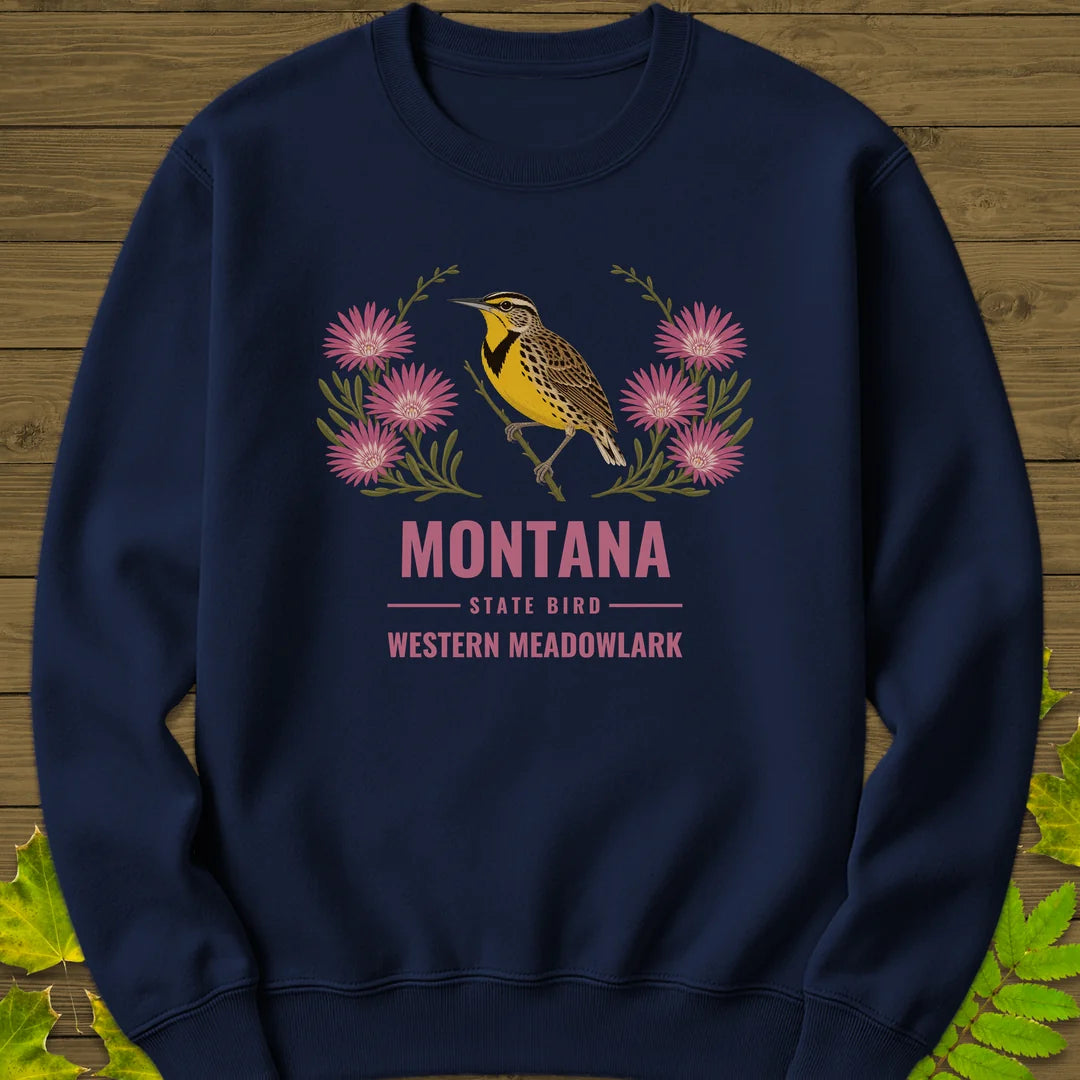 Montana State Bird Sweatshirt in Navy