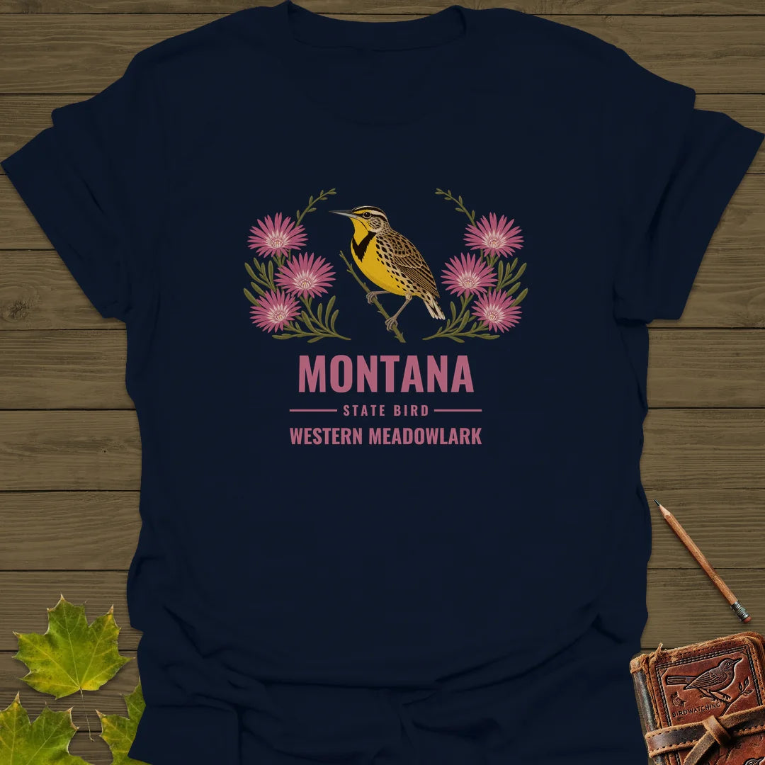 Montana State Bird T-Shirt in Navy