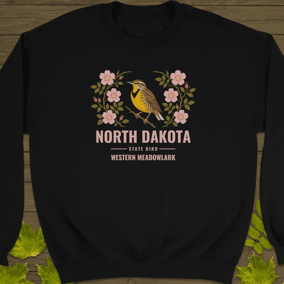 North Dakota State Bird Sweatshirt in Black