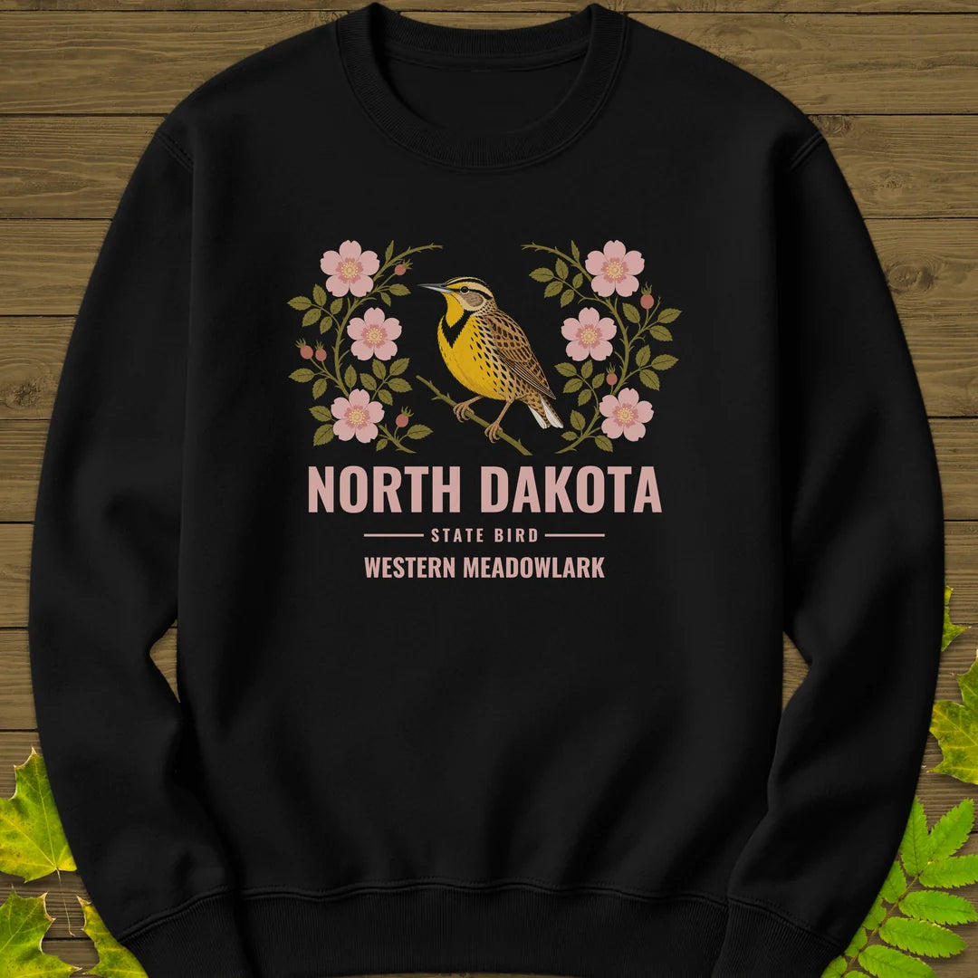 North Dakota State Bird Sweatshirt in Black