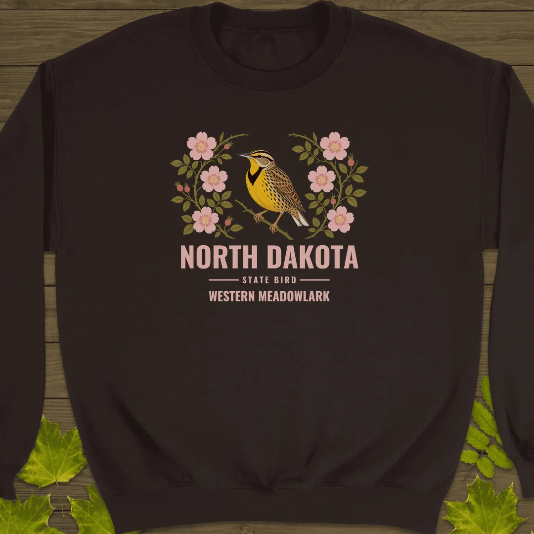 North Dakota State Bird Sweatshirt in Dark Chocolate