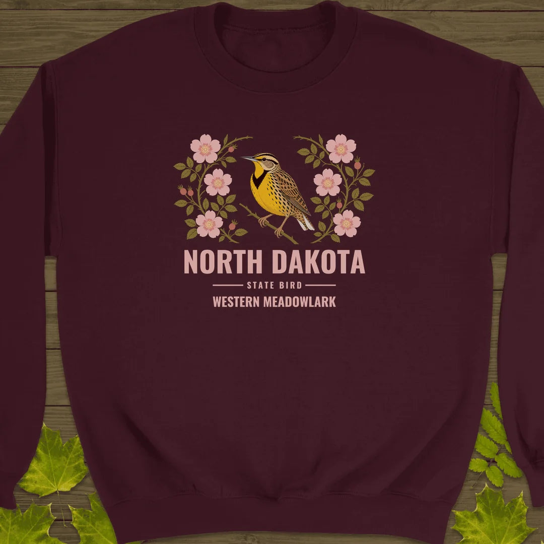 North Dakota State Bird Sweatshirt in Maroon