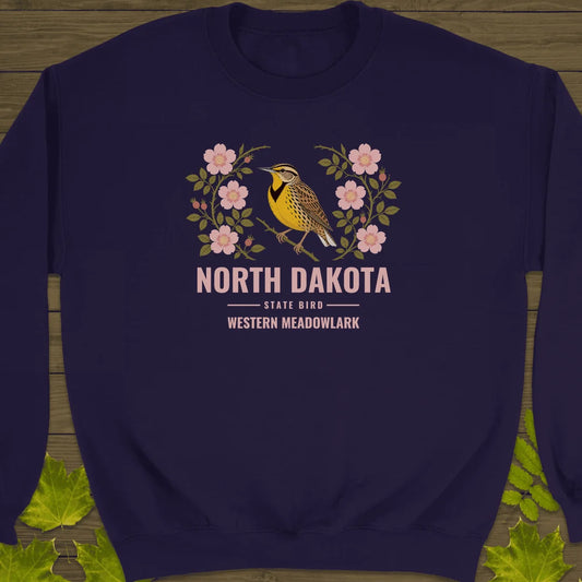 North Dakota State Bird Sweatshirt in Purple