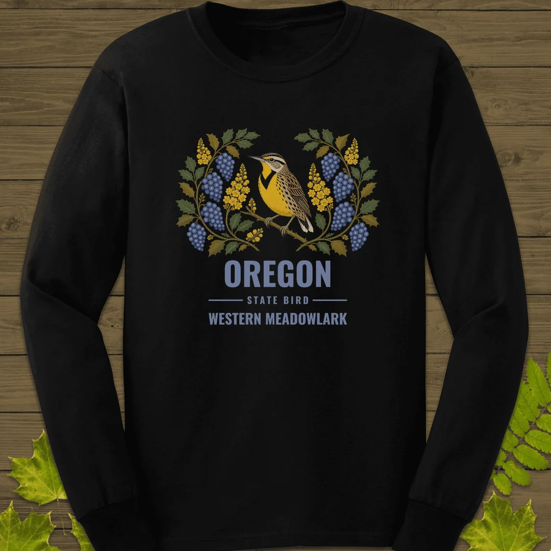 Oregon State Bird Long Sleeve in Black