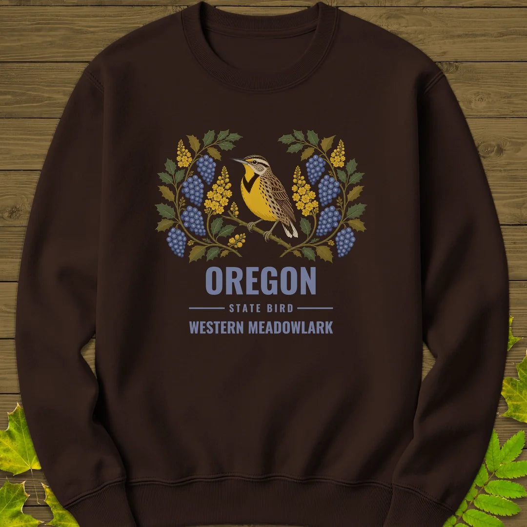 Oregon State Bird Sweatshirt in Dark Chocolate