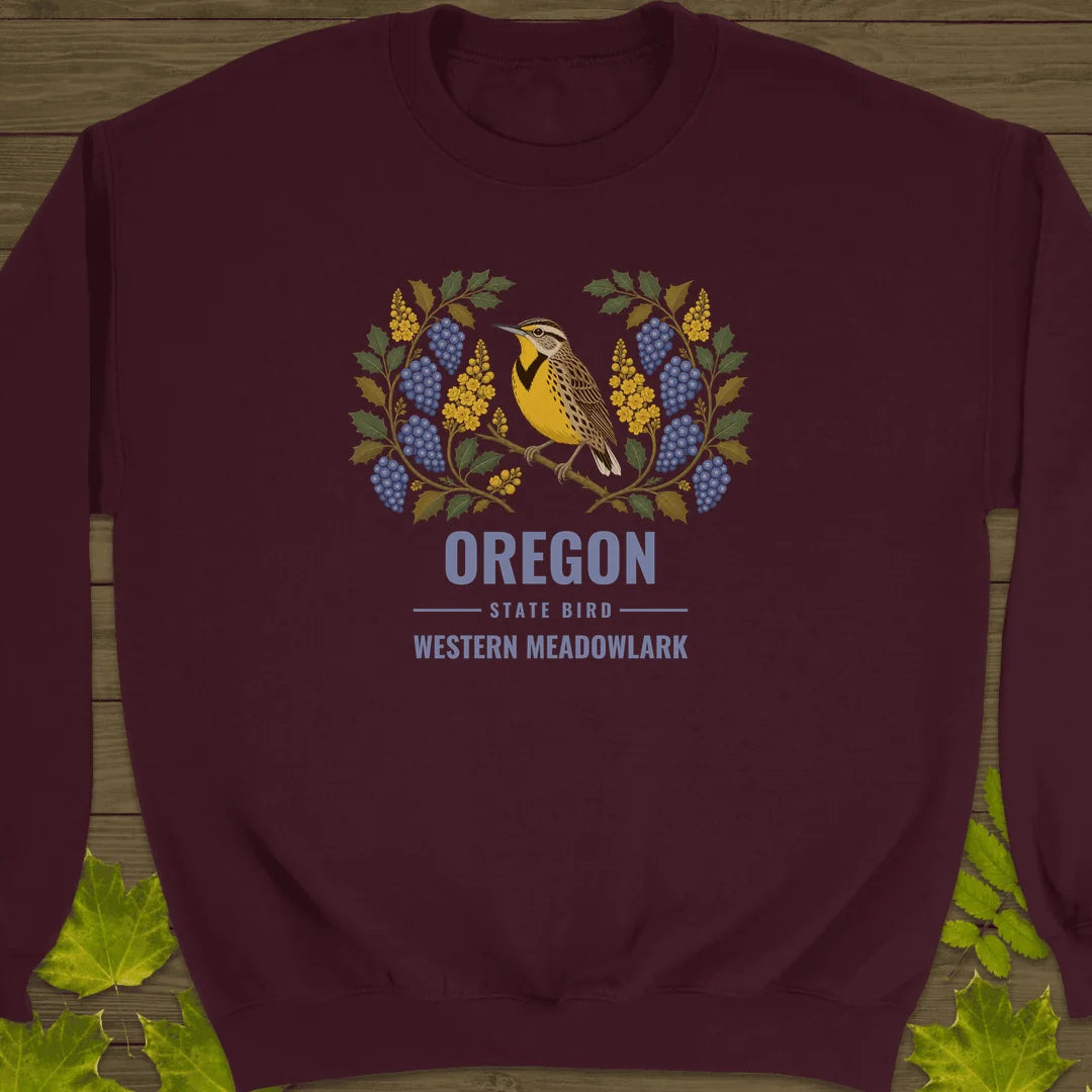 Oregon State Bird Sweatshirt in Maroon