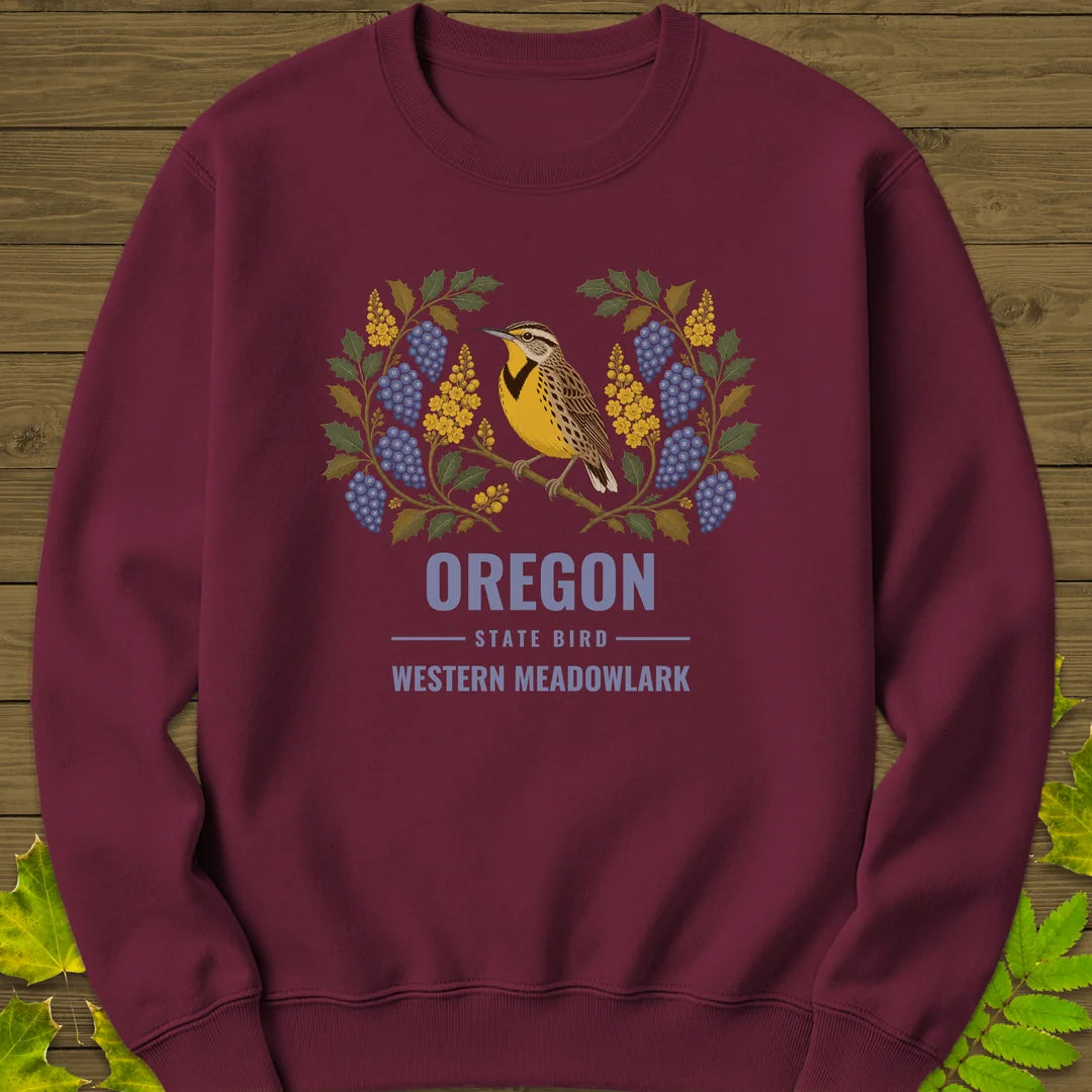 Oregon State Bird Sweatshirt in Maroon