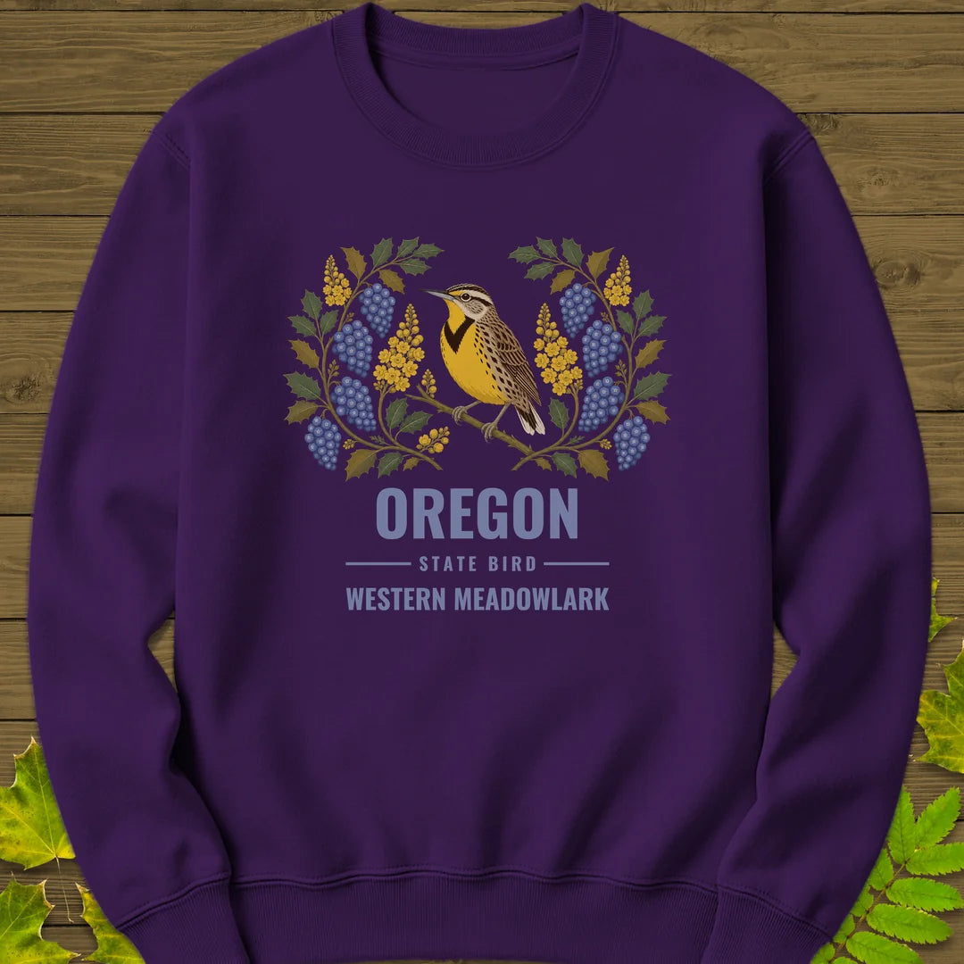 Oregon State Bird Sweatshirt in Purple