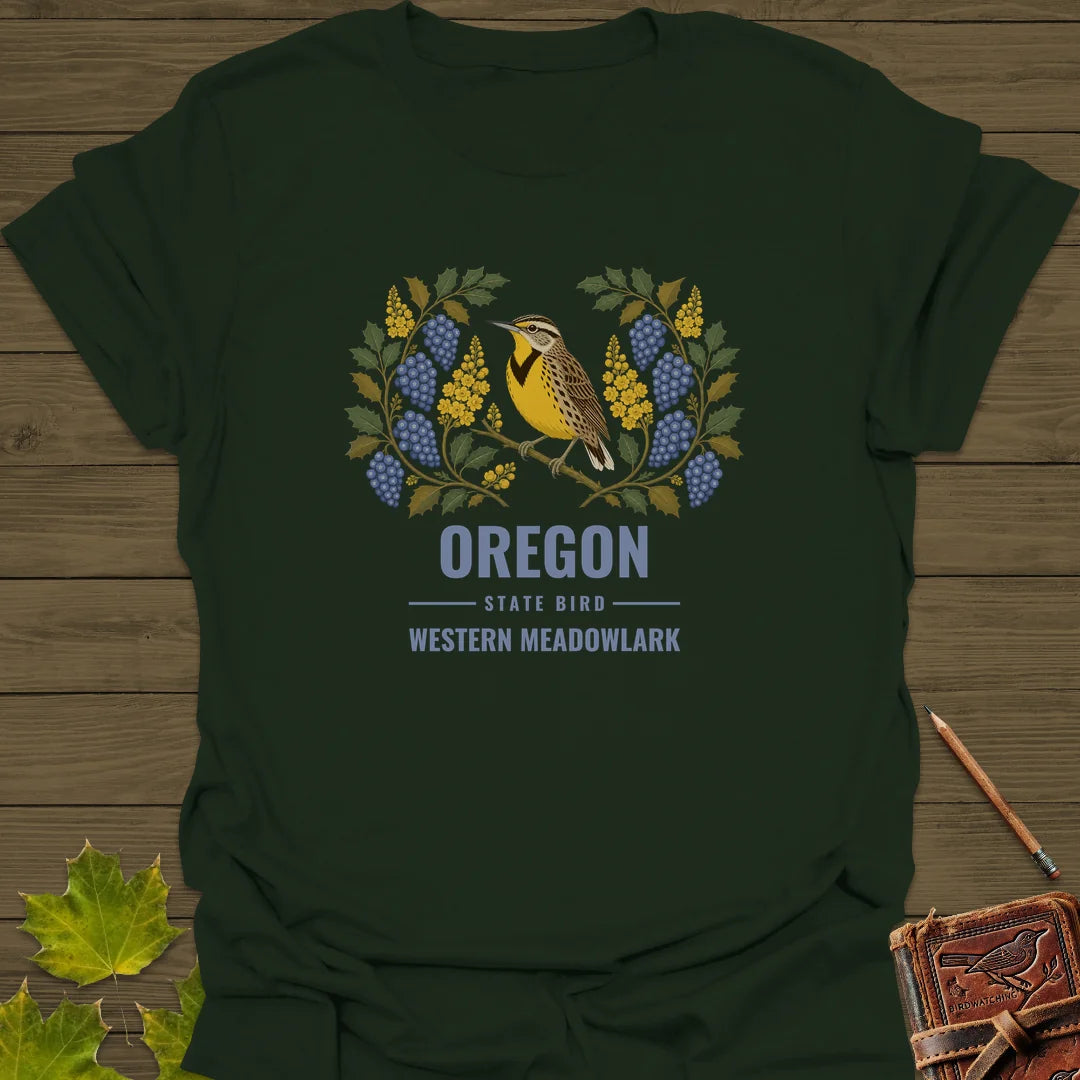 Oregon State Bird T-Shirt in Forest Green