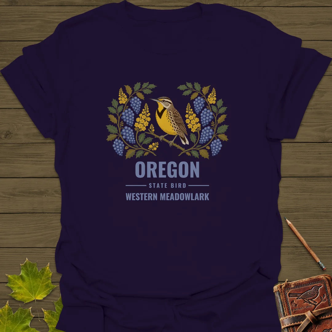 Oregon State Bird T-Shirt in Purple
