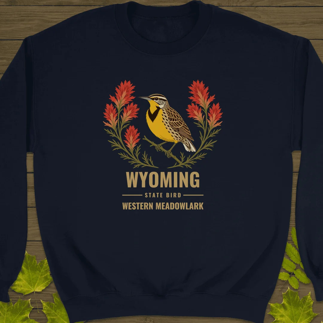 Wyoming State Bird Sweatshirt in Navy