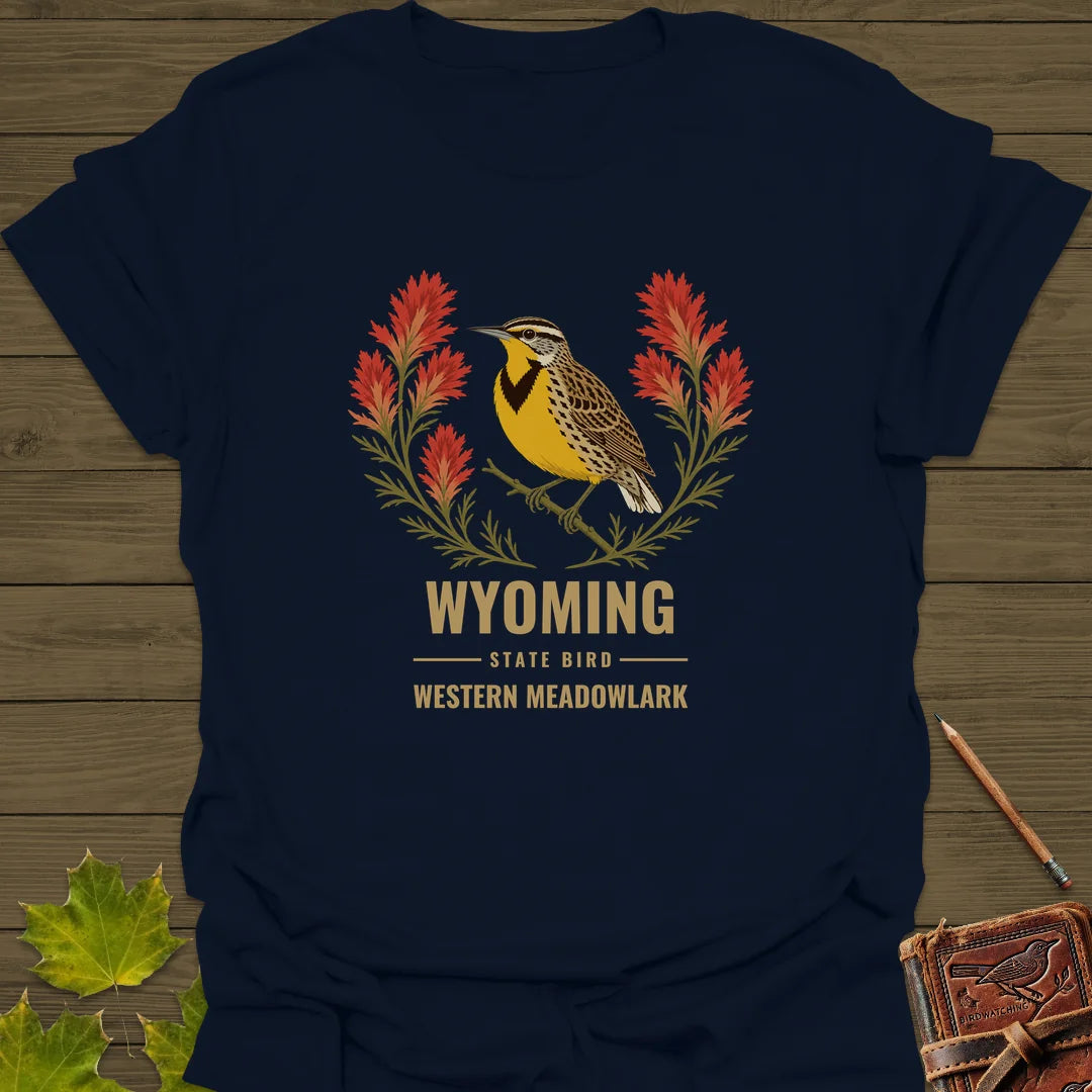 Wyoming State Bird T-Shirt in Navy