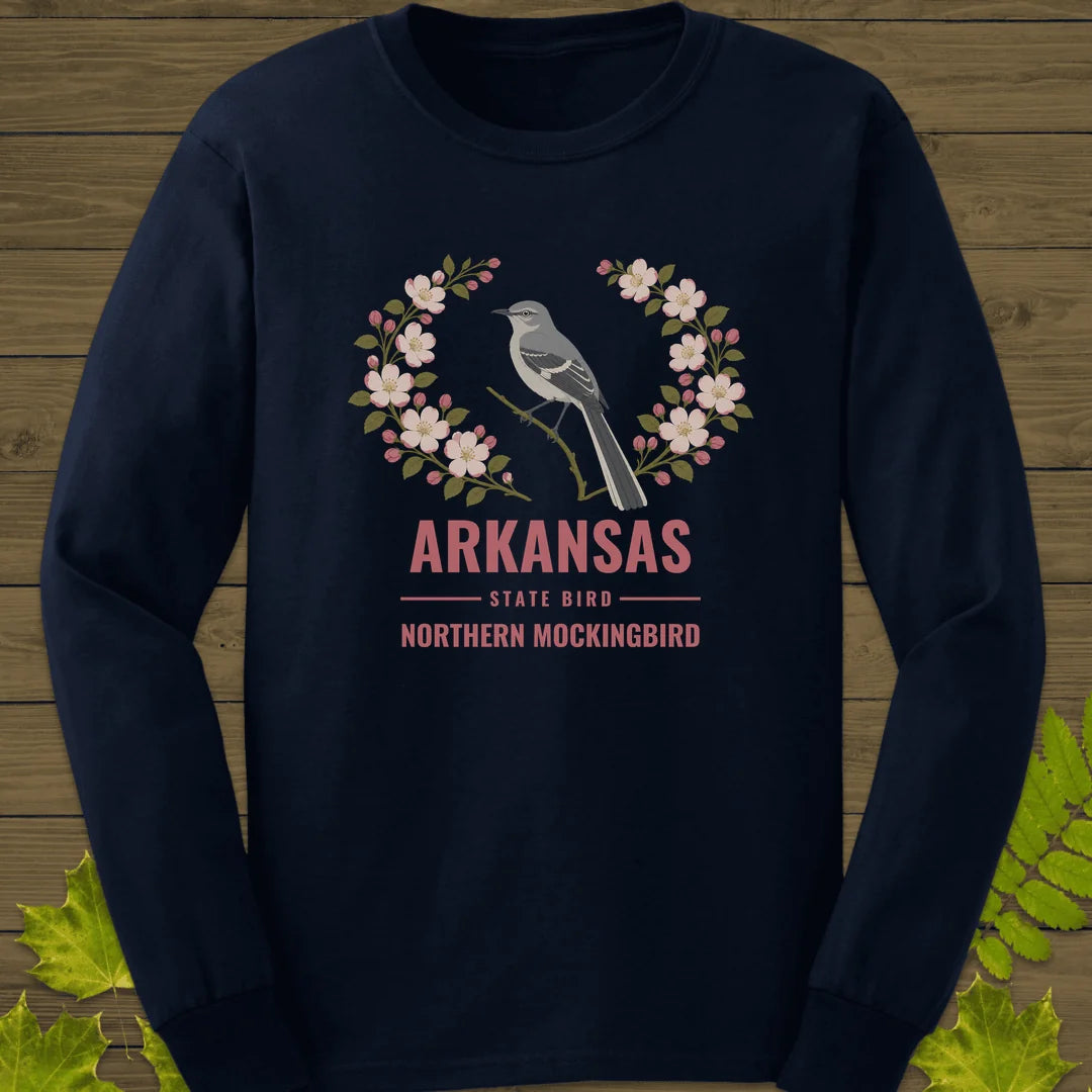 Arkansas State Bird Long Sleeve in Navy