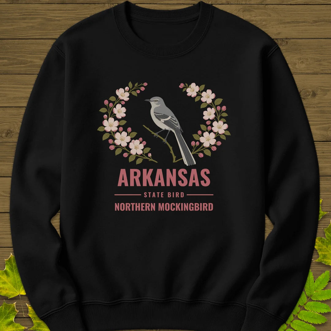 Arkansas State Bird Sweatshirt in Black