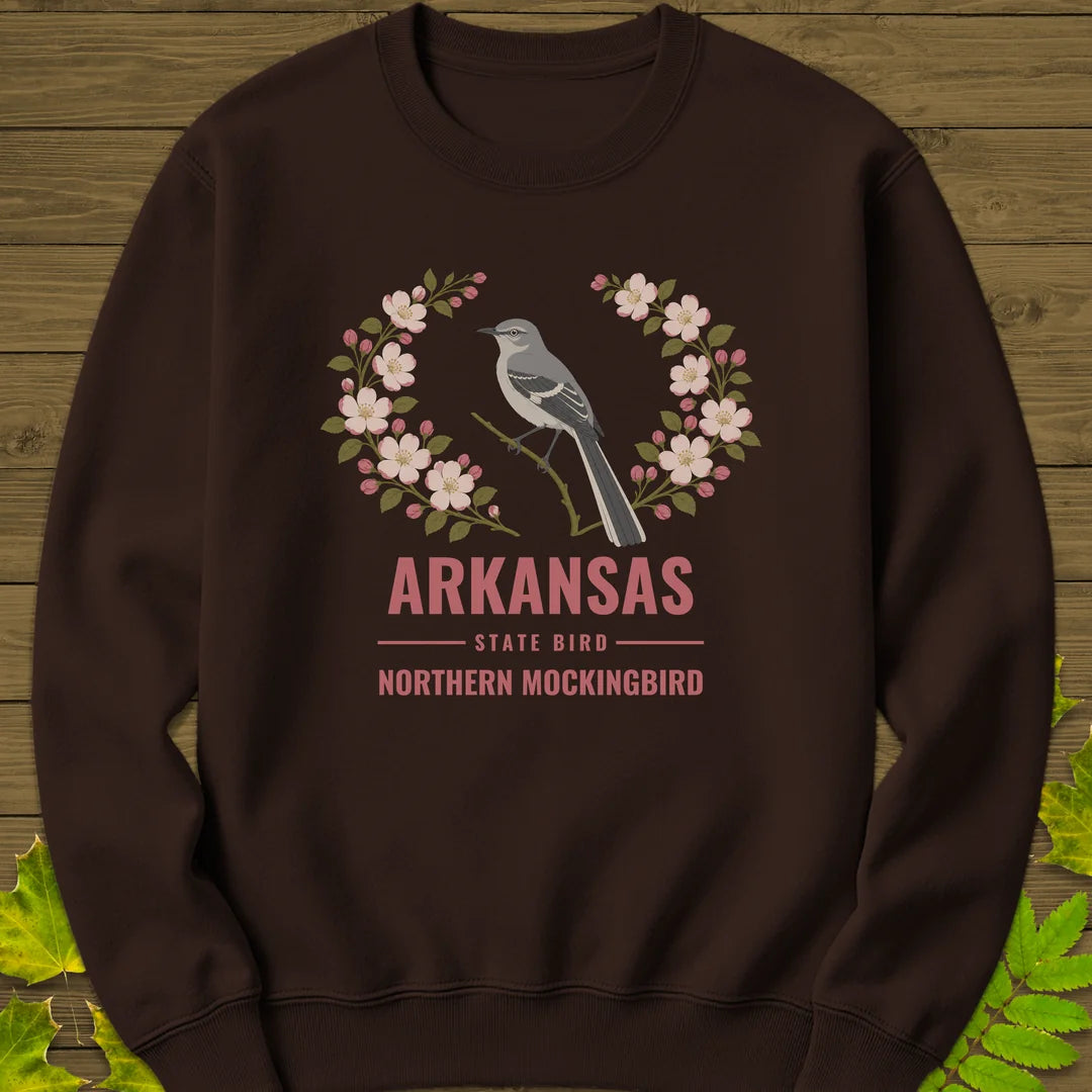Arkansas State Bird Sweatshirt in Dark Chocolate