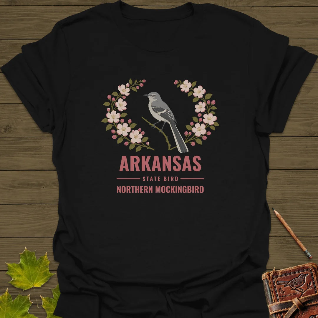 Arkansas State Bird T-Shirt in Black
