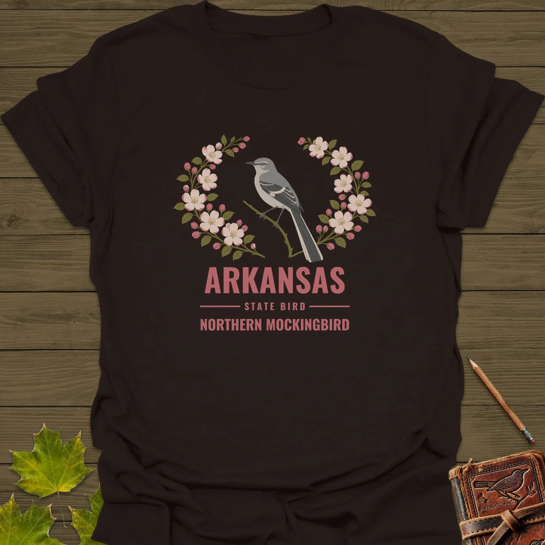 Arkansas State Bird T-Shirt in Dark Chocolate
