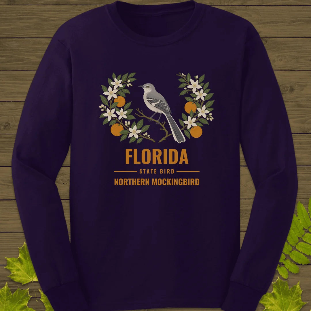 Florida State Bird Long Sleeve in Purple