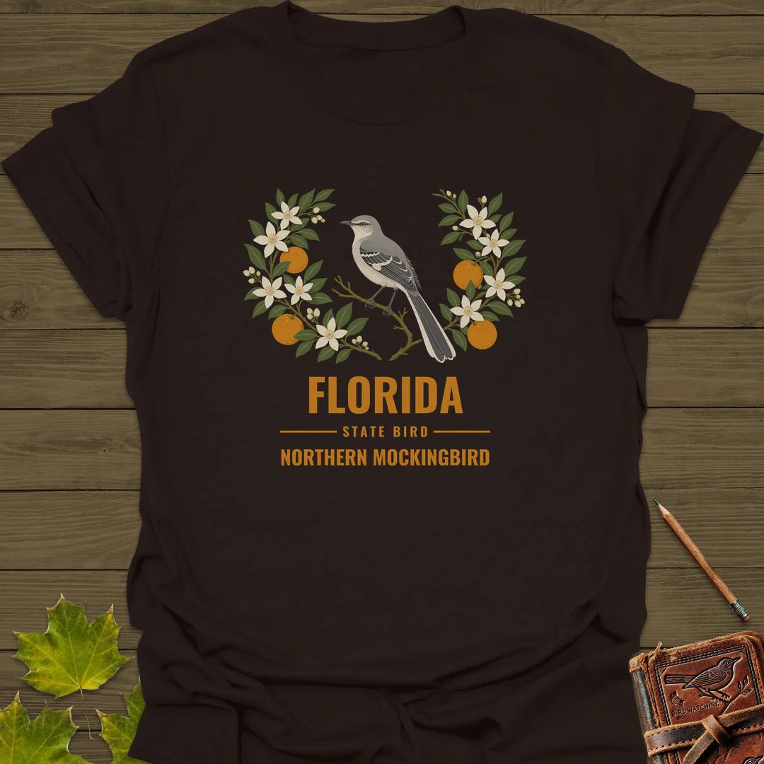Florida State Bird T-Shirt in Dark Chocolate