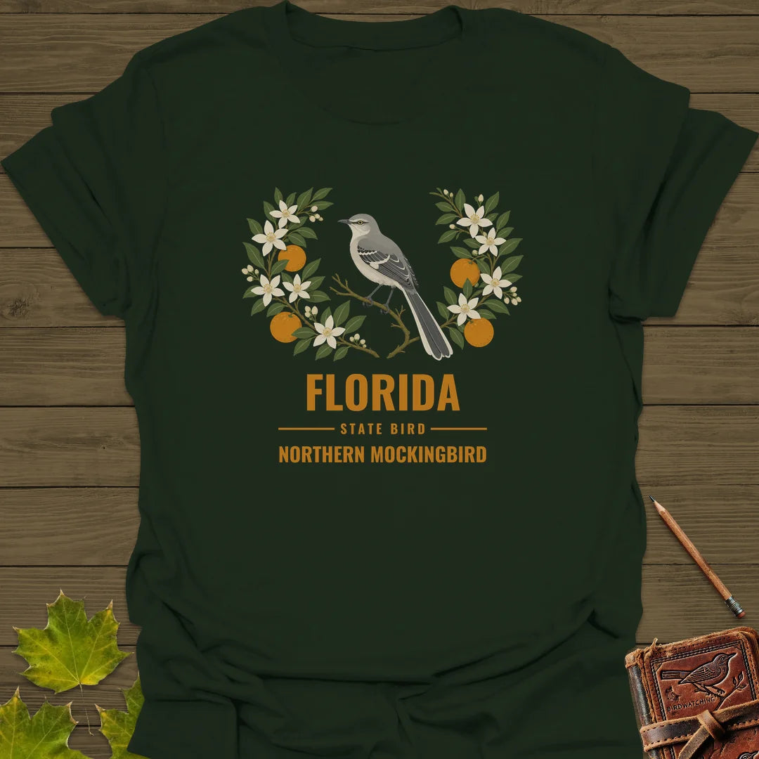 Florida State Bird T-Shirt in Forest Green