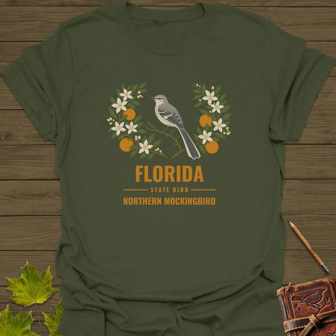 Florida State Bird T-Shirt in Military Green