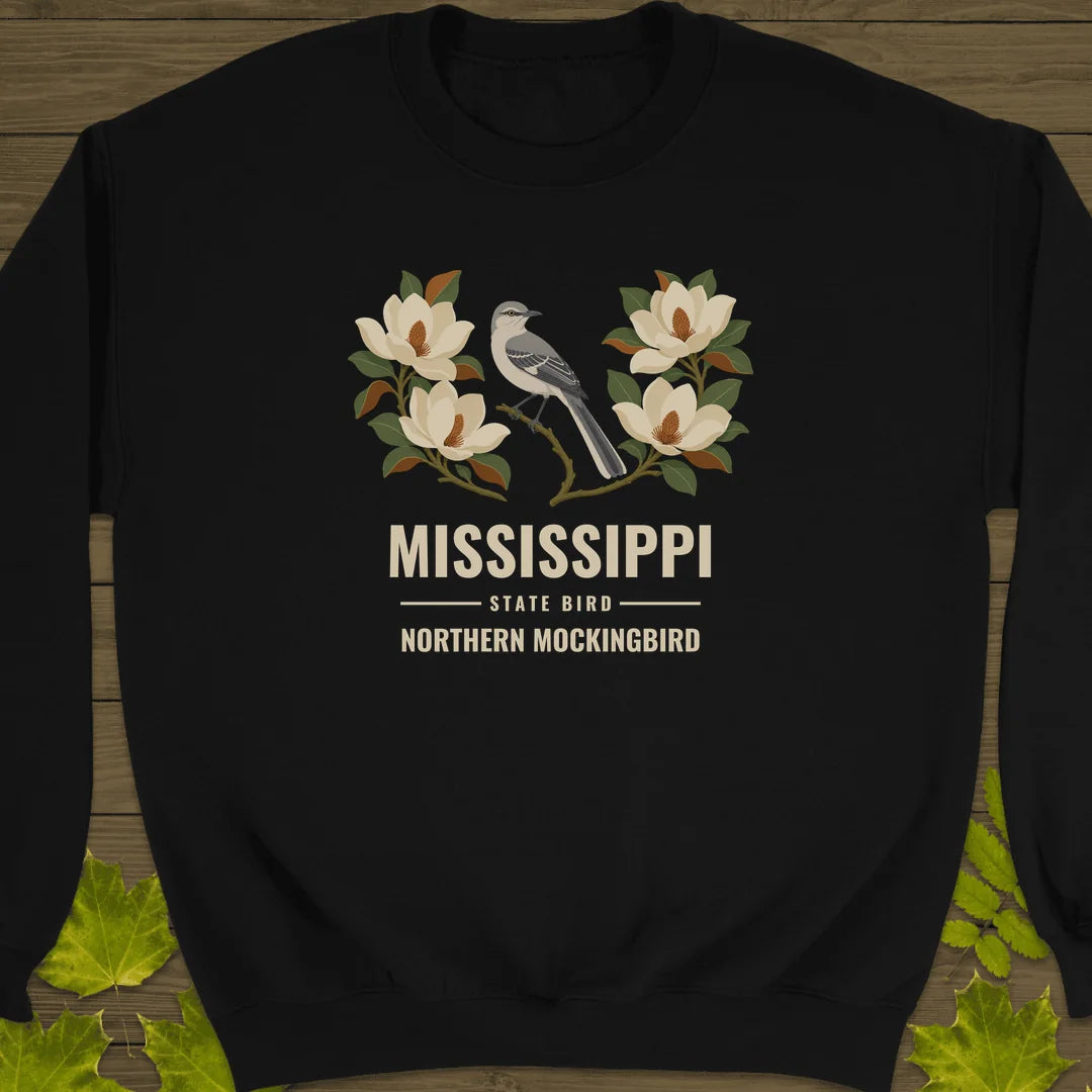 Mississippi State Bird Sweatshirt in Black
