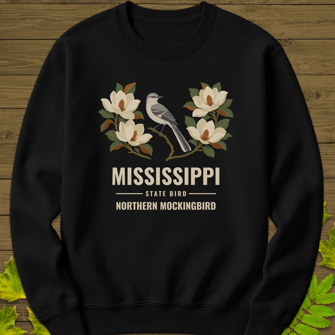 Mississippi State Bird Sweatshirt in Black