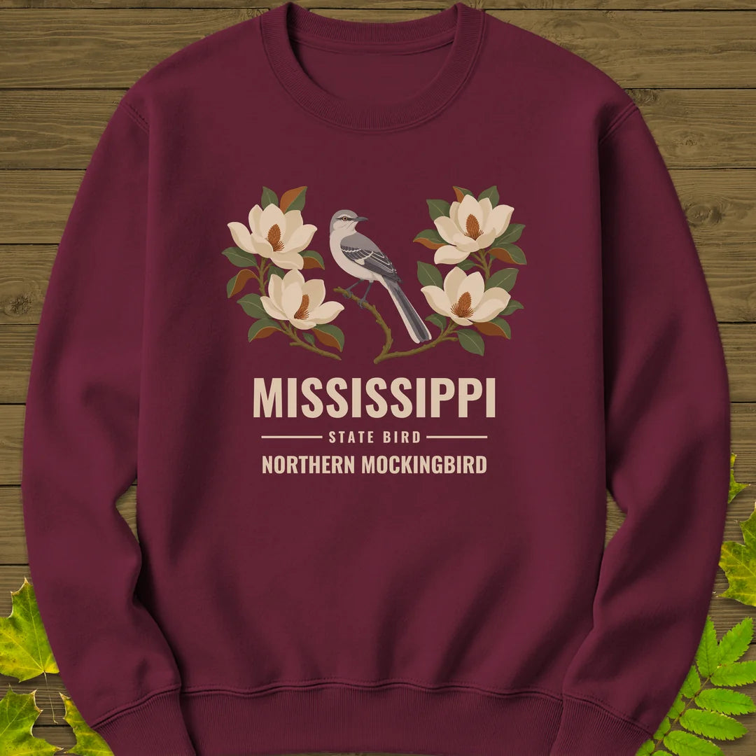 Mississippi State Bird Sweatshirt in Maroon