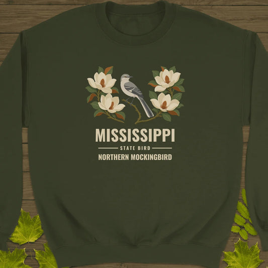 Mississippi State Bird Sweatshirt in Military Green