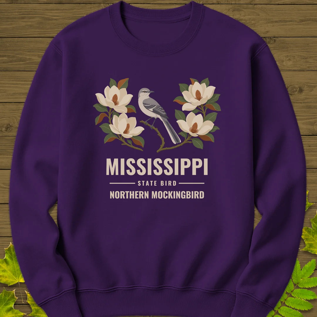 Mississippi State Bird Sweatshirt in Purple