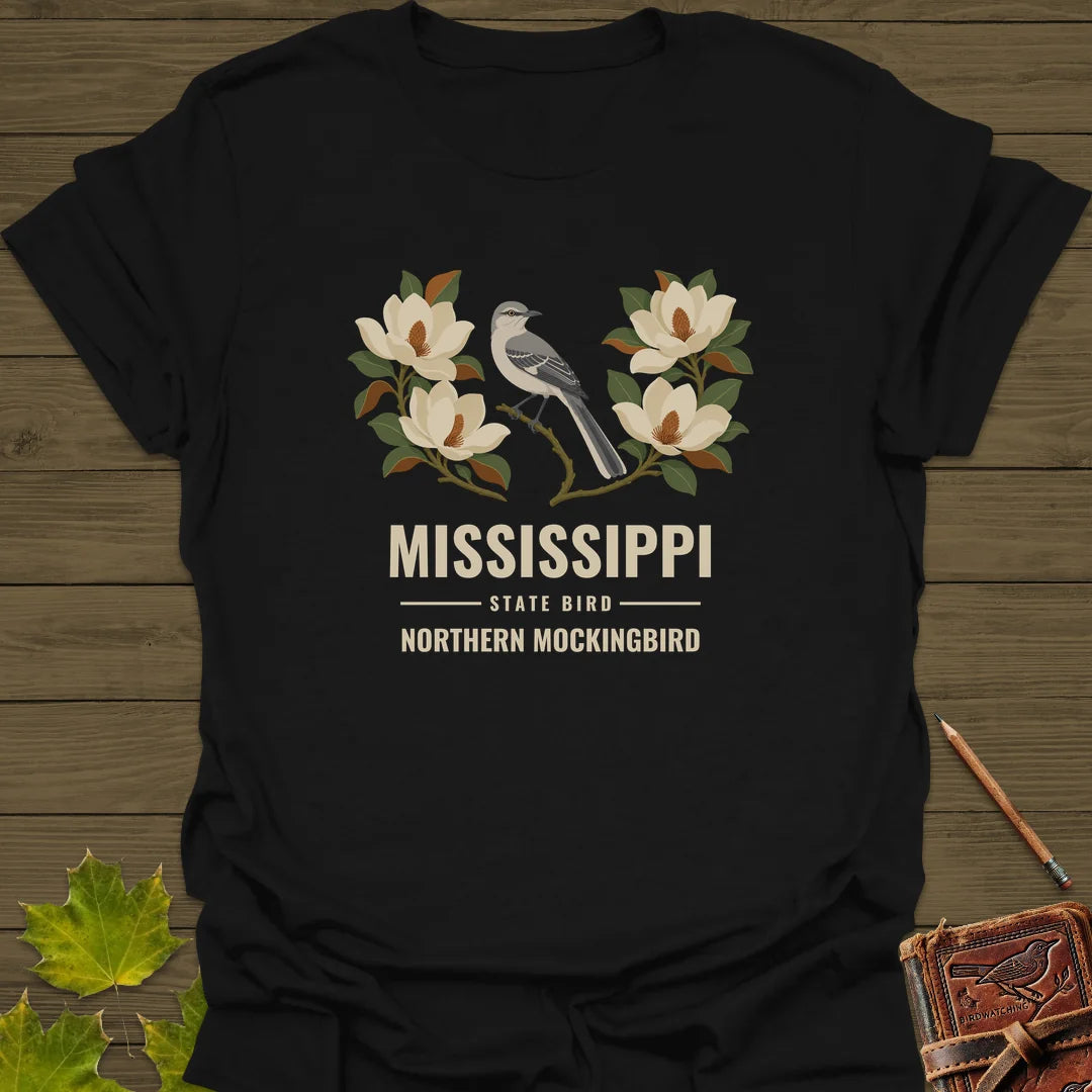 Mississippi State Bird T-Shirt in Black